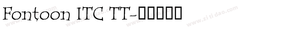 Fontoon ITC TT字体转换